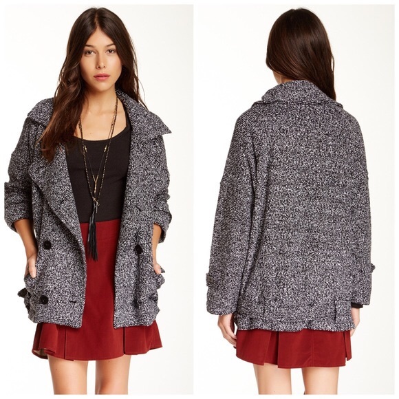 Slouchy Boucle Sweater Coat - Picture 2 of 8